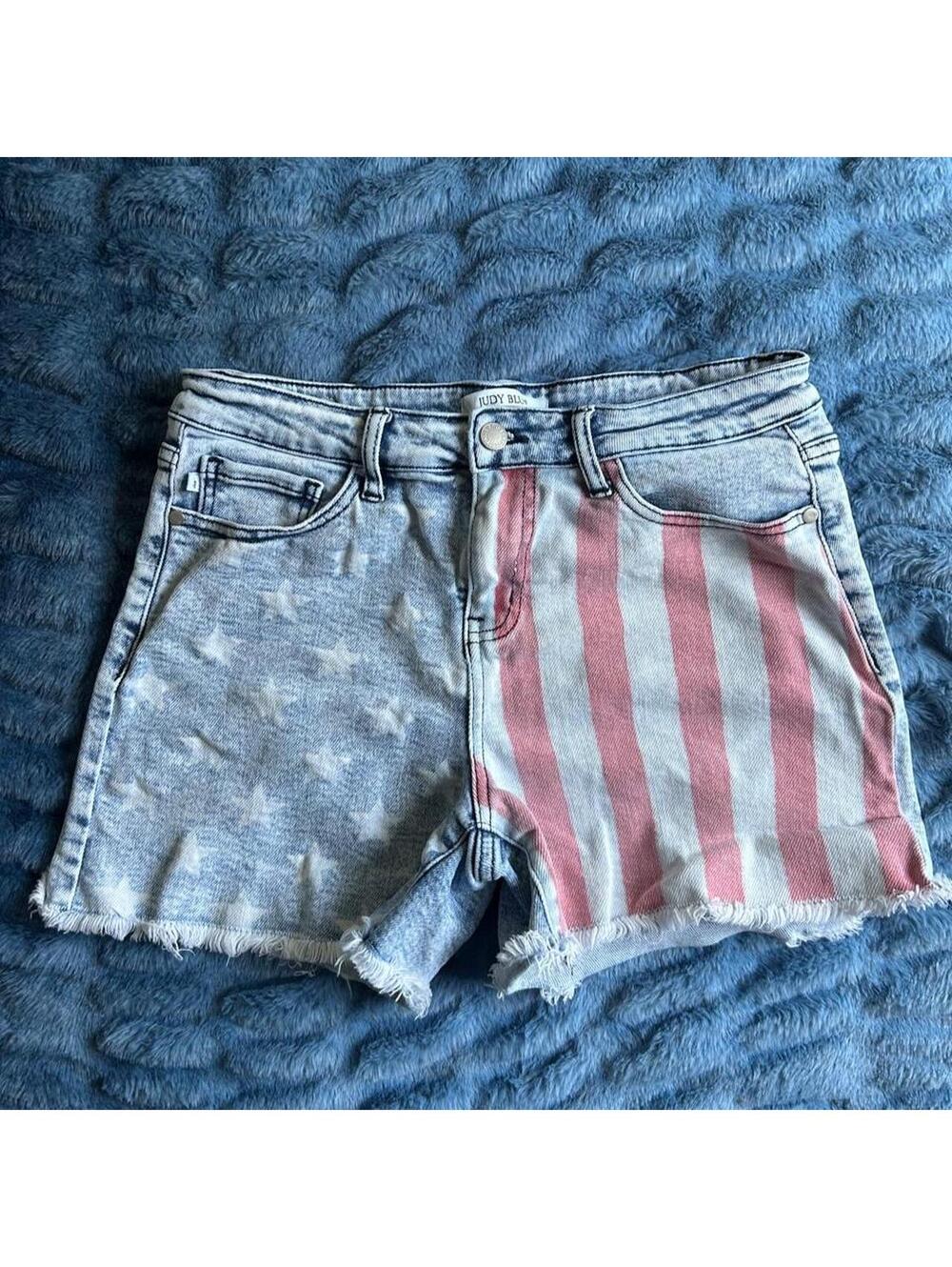 Judy Blue Women's Blue and Multi Shorts